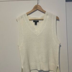 Streetwear Society White V-Neck Sweater